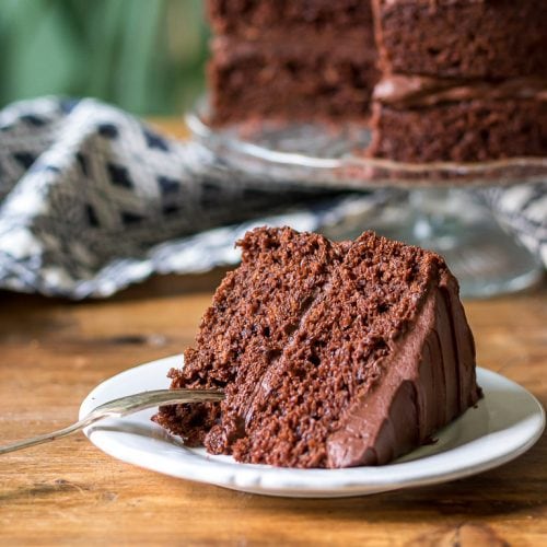 Chocolate Fudge Cake Slice